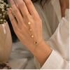 Minimal Gold Renk Şahmeran Bileklik – Plaka Detaylı